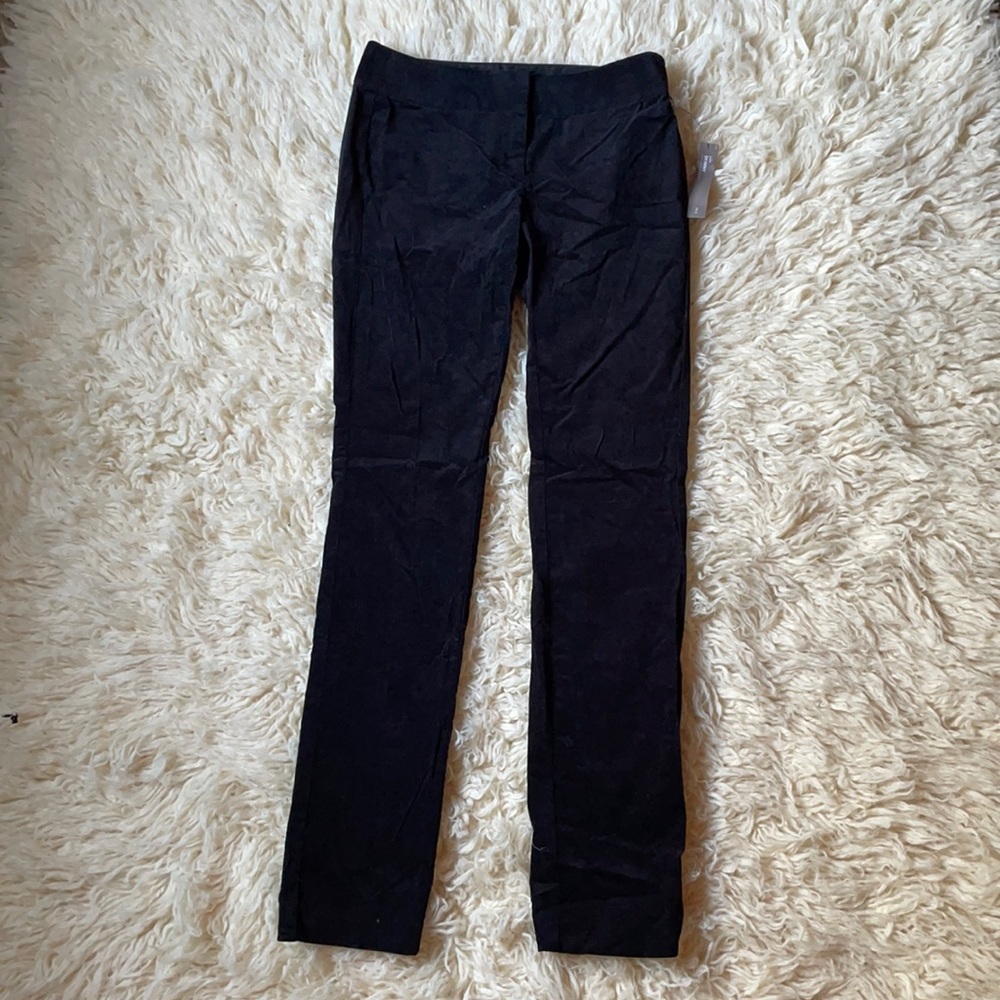 NWT Black Velvet Pants Loft 2 Long